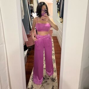 House of Harlow 1960 Vibrant Pink Wide Leg Jumpsuit
